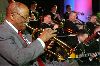 Clark Terry performs with the Great Lakes Navy Band Jazz Ensemble