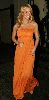 Pictures of Jessica Simpson wearing an orange dress