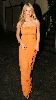 Pictures of Jessica Simpson wearing an orange dress