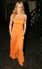 Pictures of Jessica Simpson wearing an orange dress