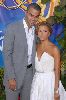 Pictures of Tony Parker and Eva Longoria at the Shrine Auditorium