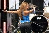 pictures of Shakira at a Live Earth concert in Hamburg, Germany