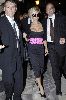 Pictures of Victoria Beckham in madrid wearing a black dress