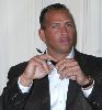 Athlete Baseball player Alex Rodriguez pictures Signs Copies of His New Book Out of The Ballpark