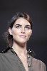 Supermodel Hilary Rhoda pictures at celebrity city Stella McCartney Paris summer 2007 show