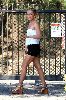 Hayden Panettiere wearing a black short shorts