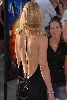 Actress Claire Danes pictures wearing a sexy black backless dress at the premiere of her new film St