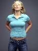 Actress Kristanna Loken polo shirt pictures