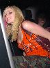 Sexy singer Avril Lavigne red tank top (drunken) pictures