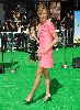 Sexy actress  Cameron Diaz Pictures wearing a pink dress  At Shrek 3 movie premiere