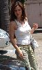 Actress Alyssa Milano white tanktop  pictures