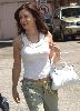 Actress Alyssa Milano white tanktop  pictures