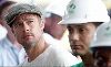 Actor Brad Pitt pictures toured the construction site in New Oeleans