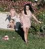 Sexy Britney Spears picture playing with her boys at her Malibu home