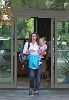 Actress Jennifer Garner pic with her daughter Violet at a library in the Pacific Palisades