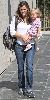 Actress Jennifer Garner pic with her daughter Violet at a library in the Pacific Palisades