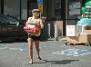 Sexy Hayden Panettiere picture/pic holding a huge bag of dog food and Pet Supplies on September 14, 2007