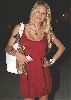 Sexy Anna Kournikova Cleavage picture/pic wearing a red dress