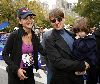 Katie Holmes pictures with Tom and Suri  after she Completes the NYC Marathon