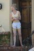 Sexy model Katherine Heigl pictures at the home door