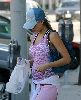 Jessica Alba spotted leaving the gym wearing a pink outfit on January 2nd 2008