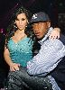 Kim Kardashian and Reggie Bush at Prive Las Vegas in Planet Hollywood on January 26th 2008