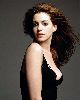 Anne Hathaway Photoshoot wearing a black top