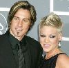 Pink and Carey Hart at the 49th Annual Grammy Awards at the Staples Center on February 11th, 2007 in Los Angeles, California