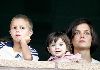 Suri Cruise with her mother katie holmes and Romeo beckham