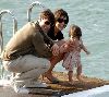 Tom Cruise with his wife Katie and daughter Suri