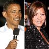 Barack Obama and his supporter jessica biel