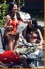 Kim Kardashian orange bikini picture on April 9th 2008