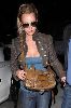 Britney Spears photo wearing a halter top and a leather jacket out in Culver City on April 17th, 2008