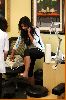 Kim Kardashian spotted at a Nail Salon in Los Angeles on April 21st 2008