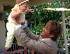 Dannielynn Birkhead : larry birkhead playing with his daughter