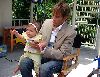 Dannielynn Birkhead : Dannielynn with her dad larry birkhead at home