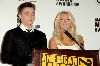 Julianne Hough : Julianne Hough with Jesse McCartney annoucing the nominees for the American Music Awards