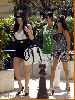 kim kardashian with sister Kourtney Kardashian and mother Kris Jenner Walking The Streets Of Monaco on June 12th 2008