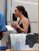 Hayden Panettiere on the filming set of heroes