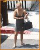 Hayden Panettiere spotted in a gray summer dress on the streets