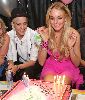 Lindsay Lohan birthday cake with samantha Ronson on July 2nd 2008