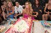 Lindsay Lohan birthday cake with samantha Ronson on July 2nd 2008