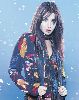 nancy ajram : a snow magazine poster