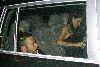 Evangeline Lilly : leaving restaurant Sotto Sotto in the car with boyfriend Dominic Monaghan