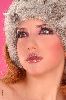 Dana Halabi : dana wearing a fur hat