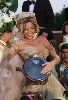 Dana Halabi : dana the bride dancing at her movie clip wearing a wedding dress