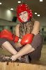 Dana Halabi : dana halabi playing boxing