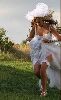 Dana Halabi : dana photos as a bride at her movie clip wearing a wedding dress