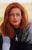 Diana Haddad : diana hadda old photo red hair and weaing glasses