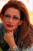 Diana Haddad : diana old photo red hair and weaing glasses